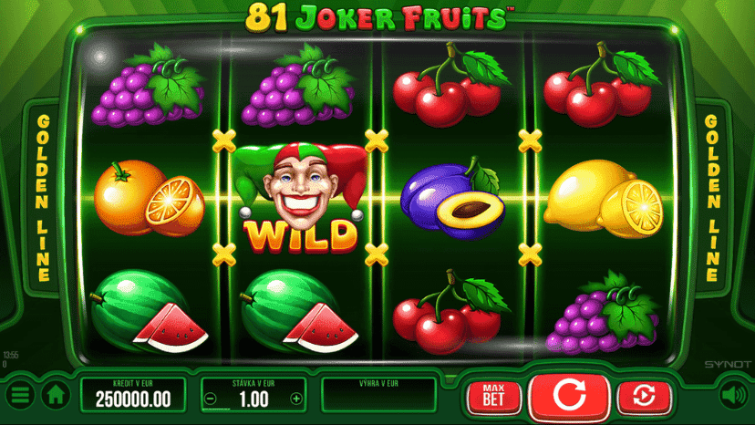 81 Joker Fruits automat - Letné kasínové hity od Synot