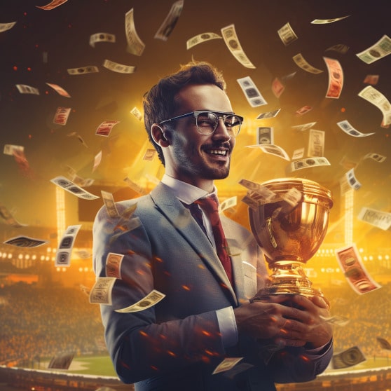 Man claiming prizes, trophies, moneys and casino pic 11 - Zodiac Casino daruje 80 spinov zdarma