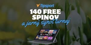 Jarné Synot Novinky – 140 Free Spinov a Turnaj o 20 000€!