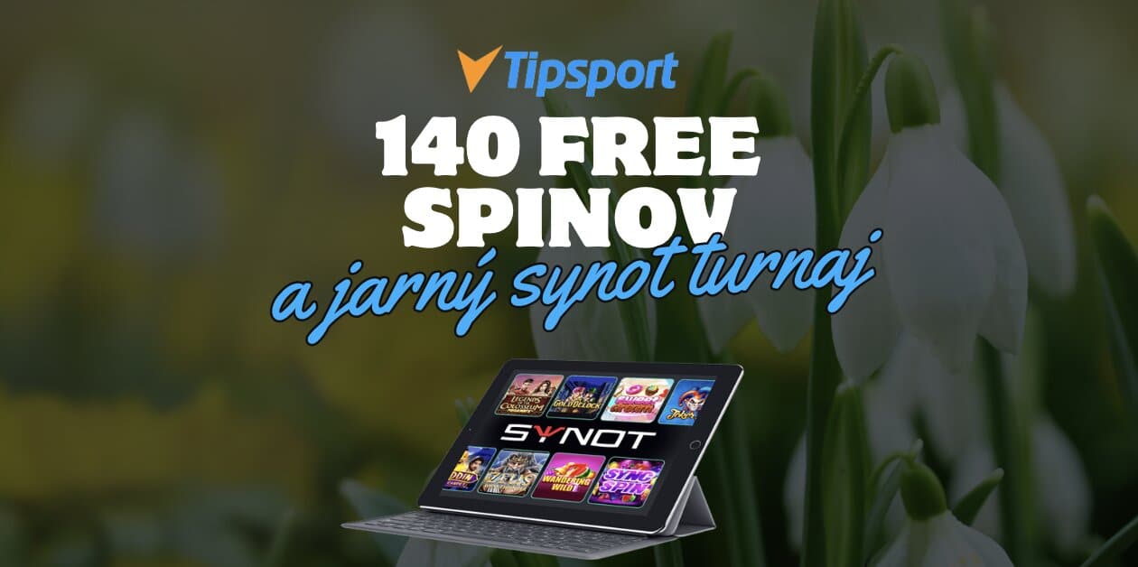 Jarné Synot Novinky - 140 Free Spinov a Turnaj o 20 000€!
