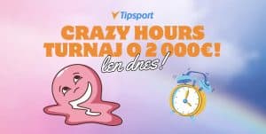 Turnaj Crazy Hours o 2000€ Začína už Dnes o 18:00!