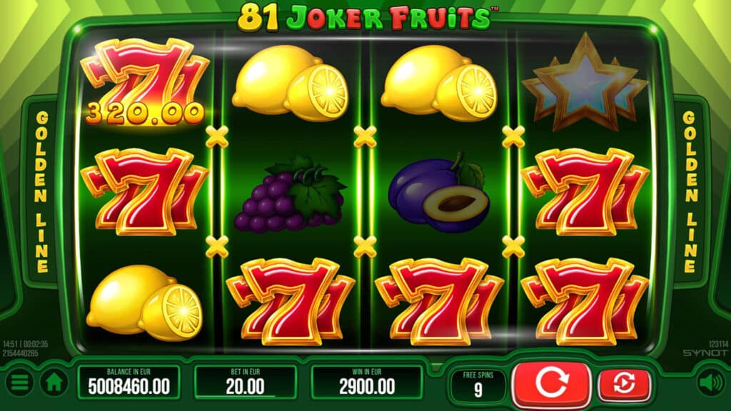 Symboly v Hre 81 Joker Fruits