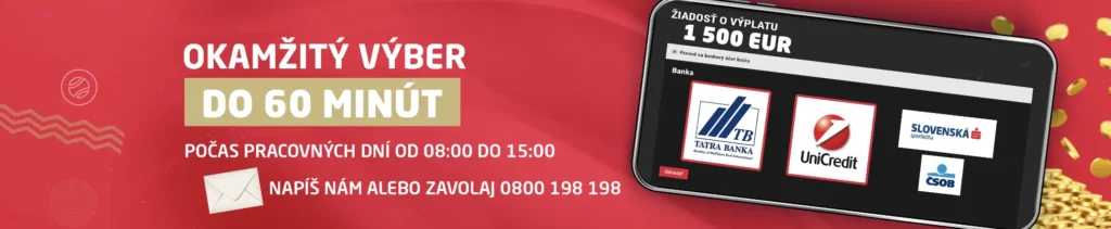 okamžitý výber výhry v synottip casino