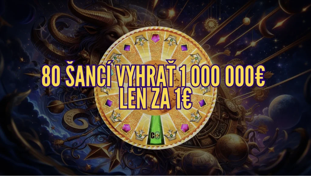 Casino za 1€ - 80 Šancí Vyhrať Milión - Zodiac Casino