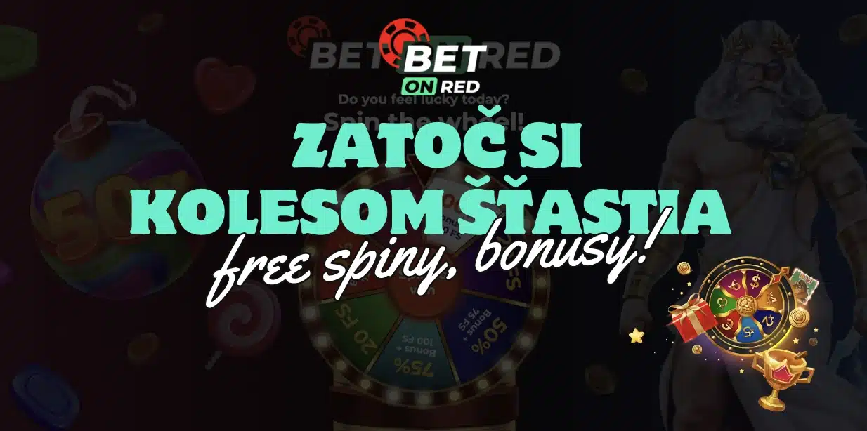 Koleso Šťastia v BetOnRed - Zábava, Free Spiny a Peňažné Bonusy!