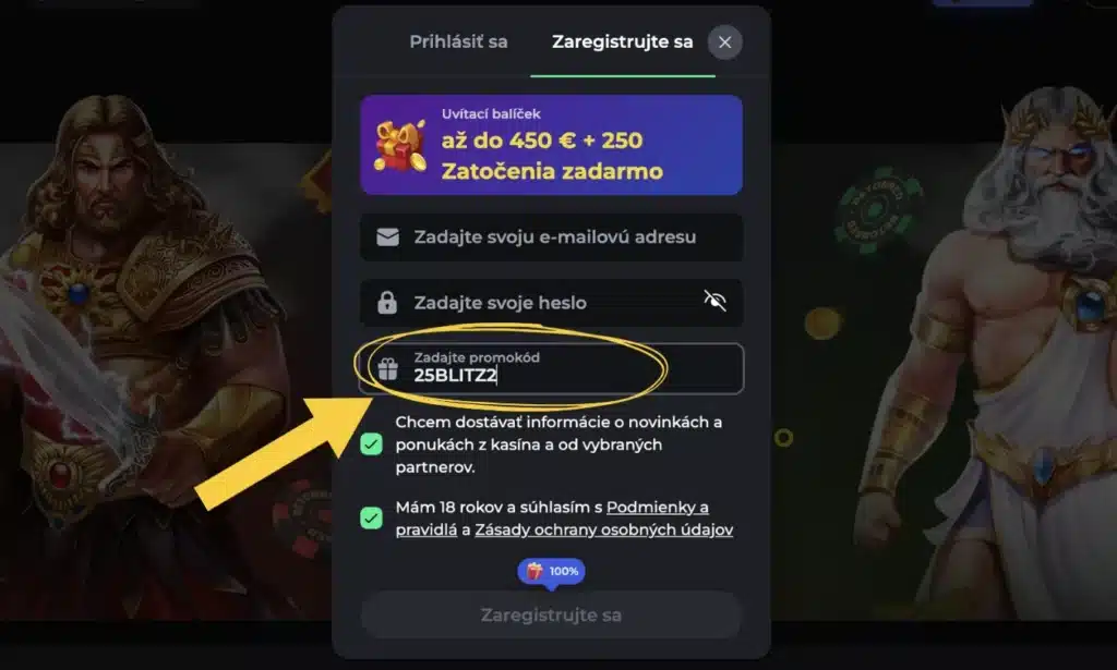 25 free spinov bez vkladu - BetOnRed Casino registrácia