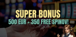 Super uvítací bonus až 500 € a 350 zatočení zdarma vo VinciSpin!