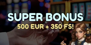 Super uvítací bonus až 500 € a 350 zatočení zdarma vo VinciSpin!