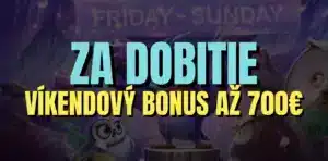Víkendový bonus za dobitie až 700 EUR v Spinight Casino!