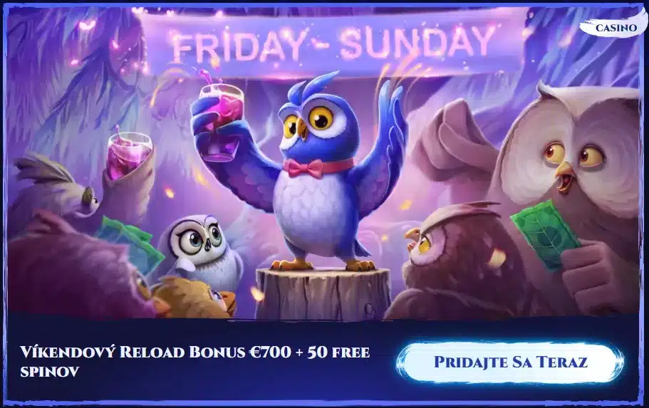 Víkendový bonus za dobitie v Spinight bonus