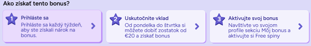 týždenné Spinbara free spiny ako na to